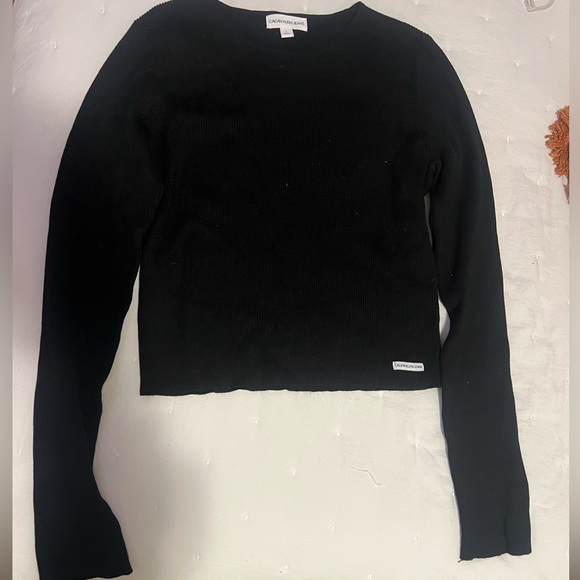 Calvin Klein Sweaters - Black Cropped Calvin Klein Sweater